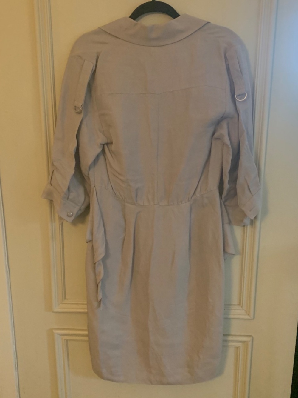 3.1 Phillip Lim Linen Safari Wrap Dress, 100% silk lining (8) - Picture 4 of 7